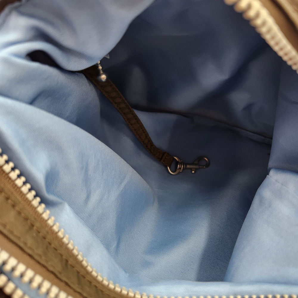 Baggallini Crossbody Shoulder Bag Brown Nylon Zippered Organizer Travel‎ Purse - Picture 10 of 13